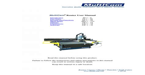 cnc router manual|Operating Instructions and Parts Manual CNC Routers.